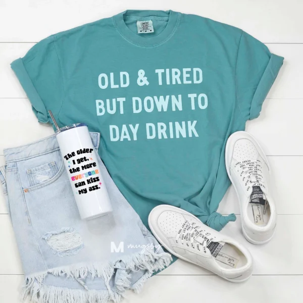 old and tired t shirt